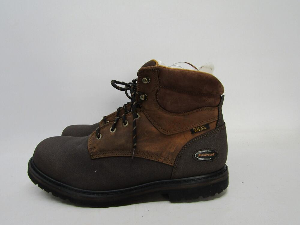EUC Lacrosse Mens Sz 14 M Brown Leather Laces Composite Ankle Work Boots